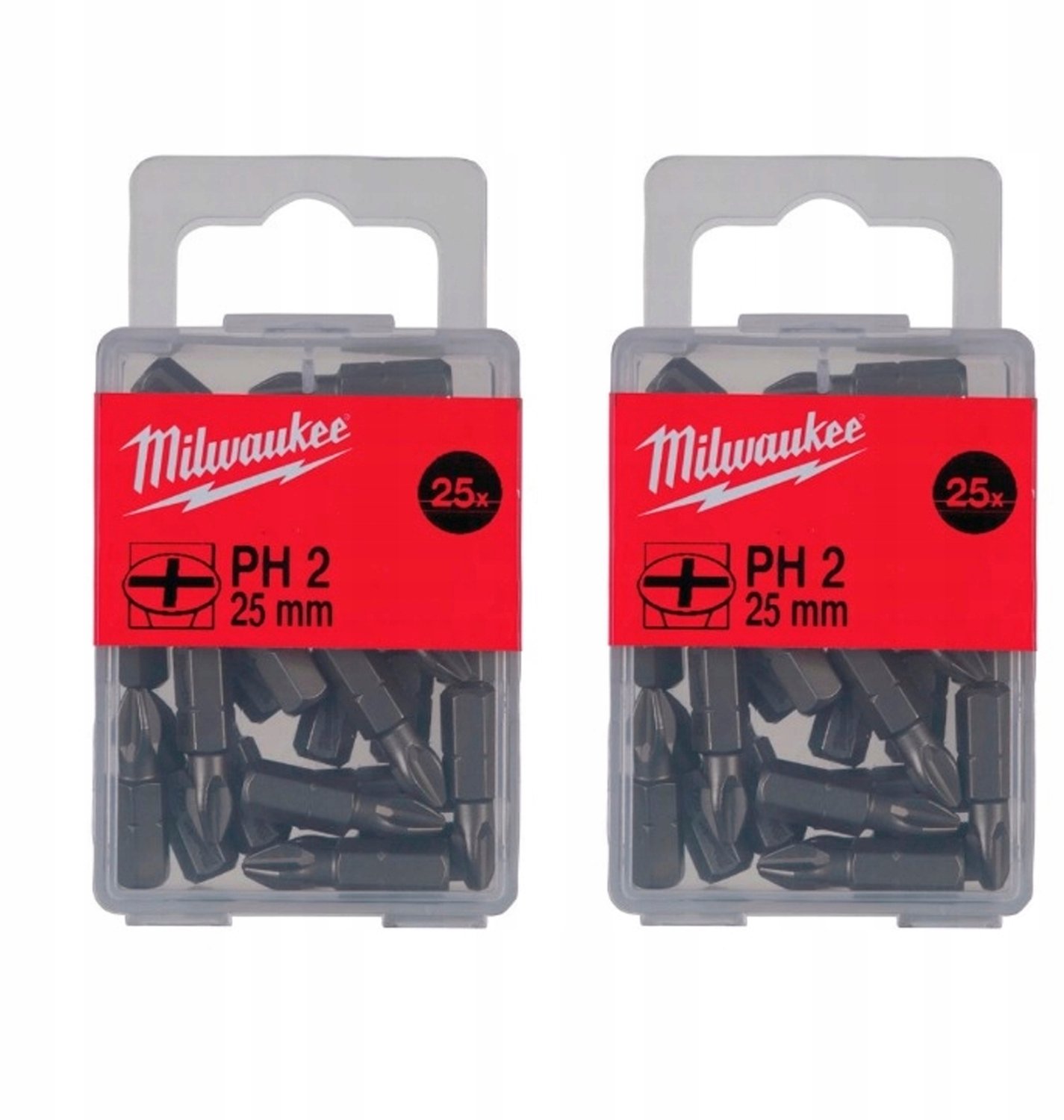 Milwaukee Schroefbits PH 2 x 25 mm - 25 stuks - 4932399587