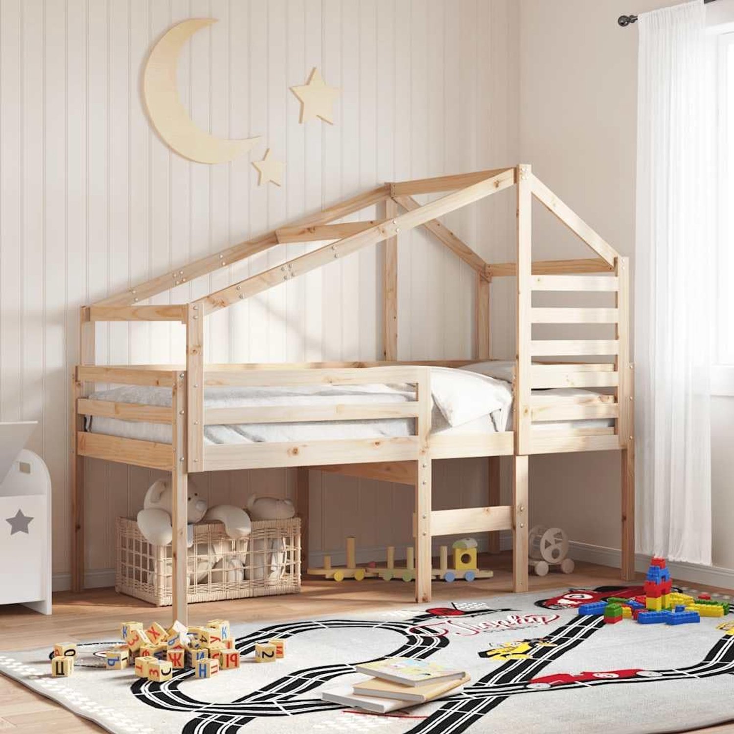 Massief grenen voor kinderbed 198x97x113 cm