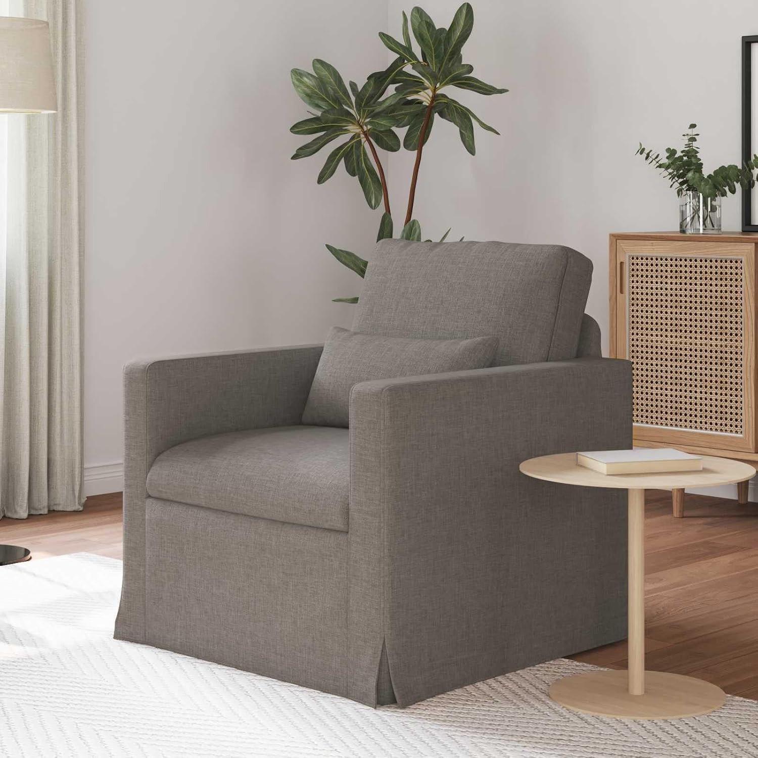 Modulair woonkamermeubilair, stoffen bekleding, 78 x 78 x 80