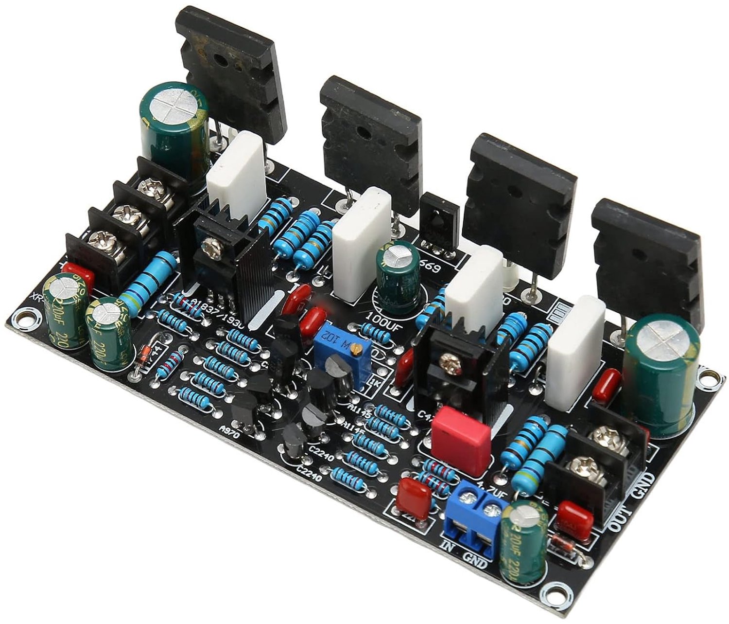 200W Mono-eindversterkerbord met Hoog Vermogen en Vervormingsvrije Uitvoer voor Professionele Geluidssystemen