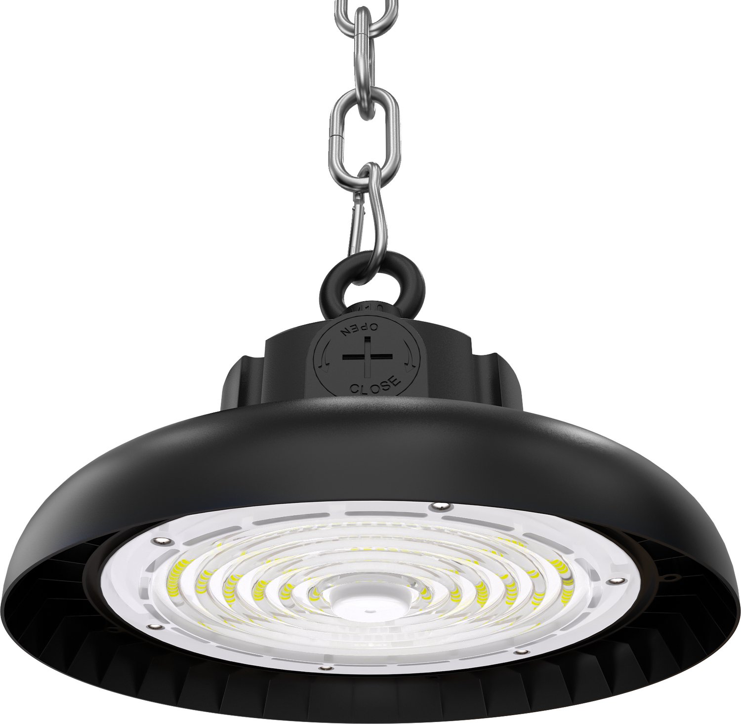 UFO Lamp - LED High Bay 150W - 27.000 lm - Neutraalwit 5000K - Instelbaar 90/120/150W - IP65 - Hal-, Werkplaats- & Garageverlichting - 5 jaar garantie