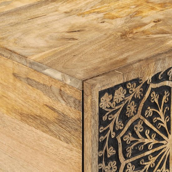 Tafel woonkamertafel balkontafel kleine bijzettafels - salontafel 100x54x40 cm massief hout mango voor keuken slaapkamer balkon woonkamer — afbeelding 5