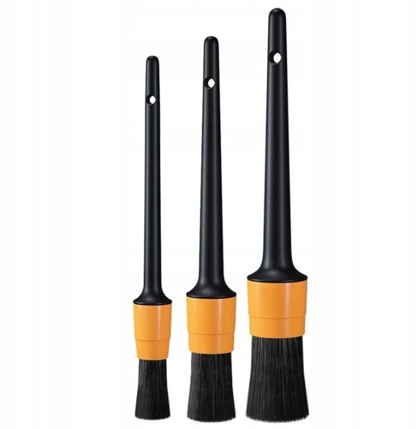 Set van 3 Auto Detail Penseeltjes - Reiniging van Kleine Ruimtes