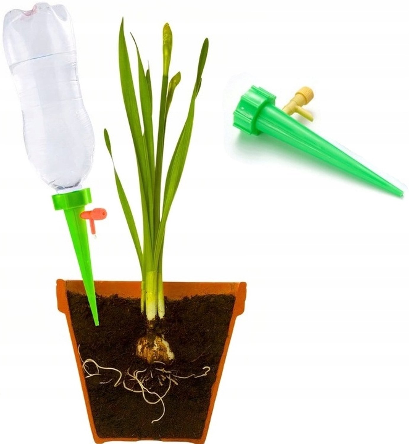 Merkloos Plantenwatergift Systeem voor Fles - Automatische Druppelirrigatie