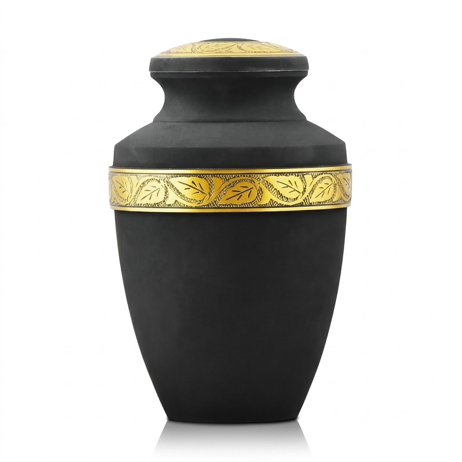 Akerz Urn Goud - Zwart - 3.5 Liter - Crematie Urn - Voor Huisdieren of Menselijk As - Crematie As - Urn - Begrafenis