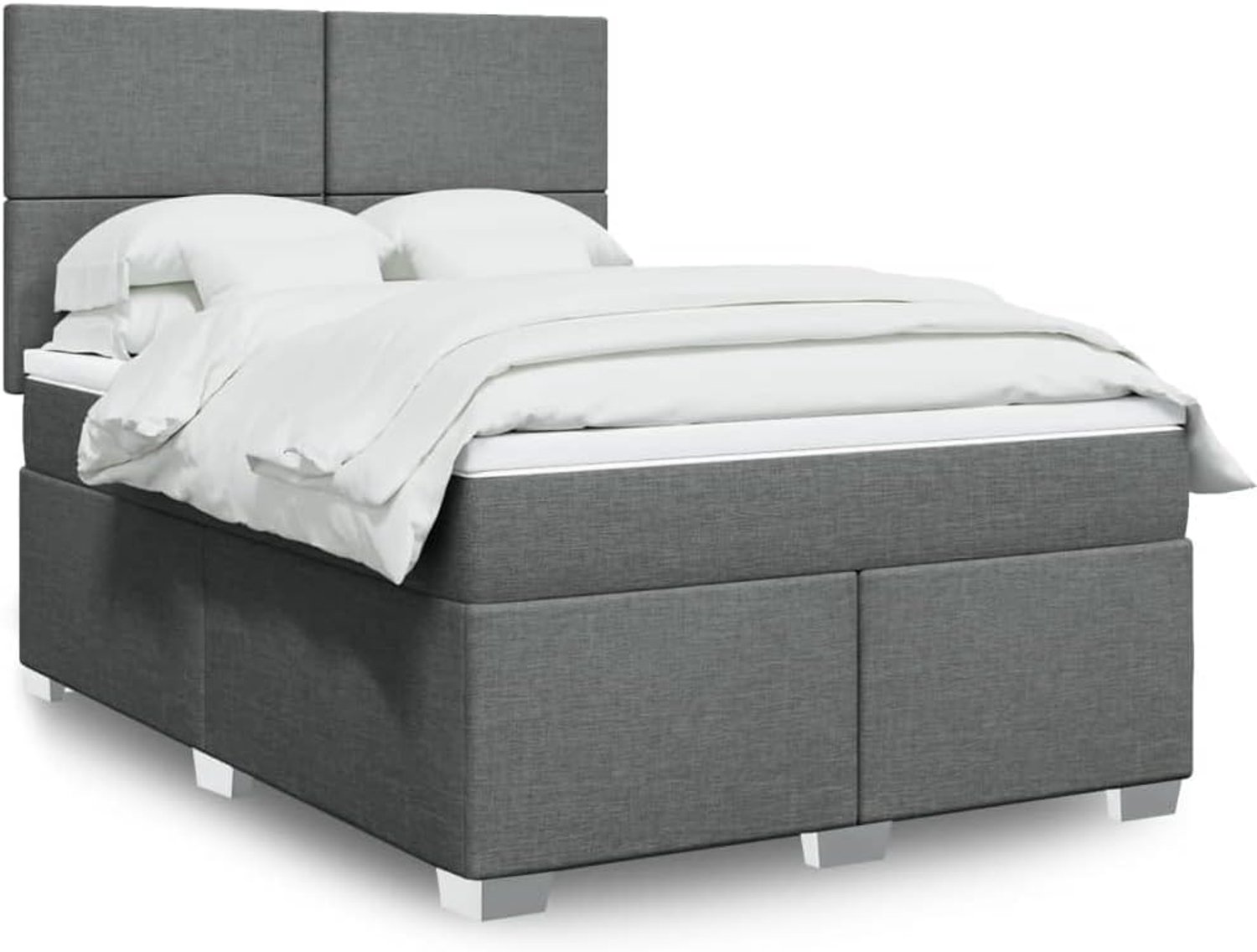Pocketveringmatras donkergrijs 160x200 cm