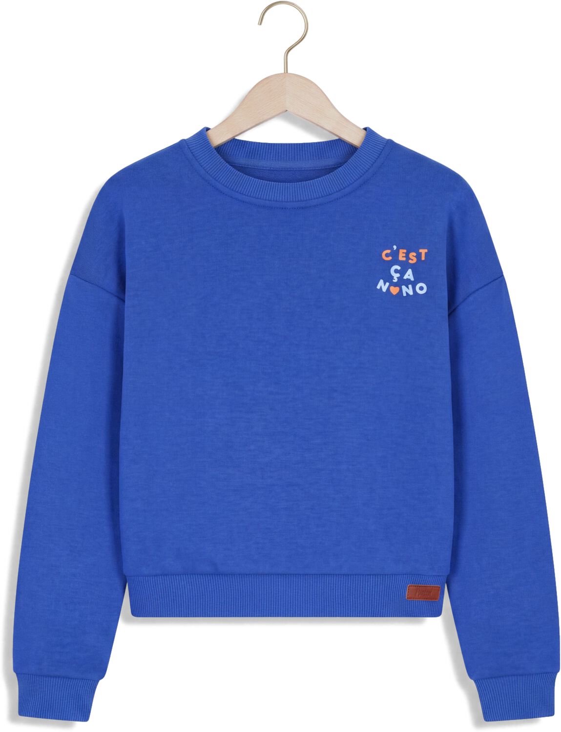 Nono Konono Soft Furry Sweater Truien & Vesten Meisjes - Sweater - Hoodie - Vest- Blauw - Maat 122/128