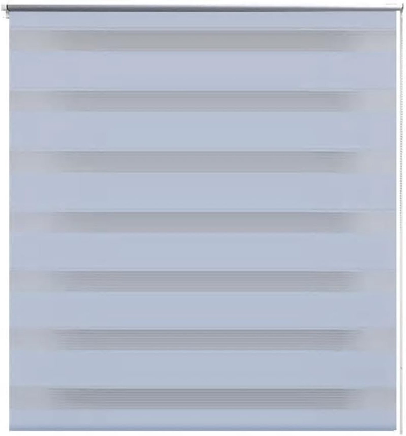 Rolgordijn zijbeweging Duo raamdecor Zijbeweging rolgordijn zijbeweging Zebra blind venster voor binnenruimtes 140 x 175 cm Grijs