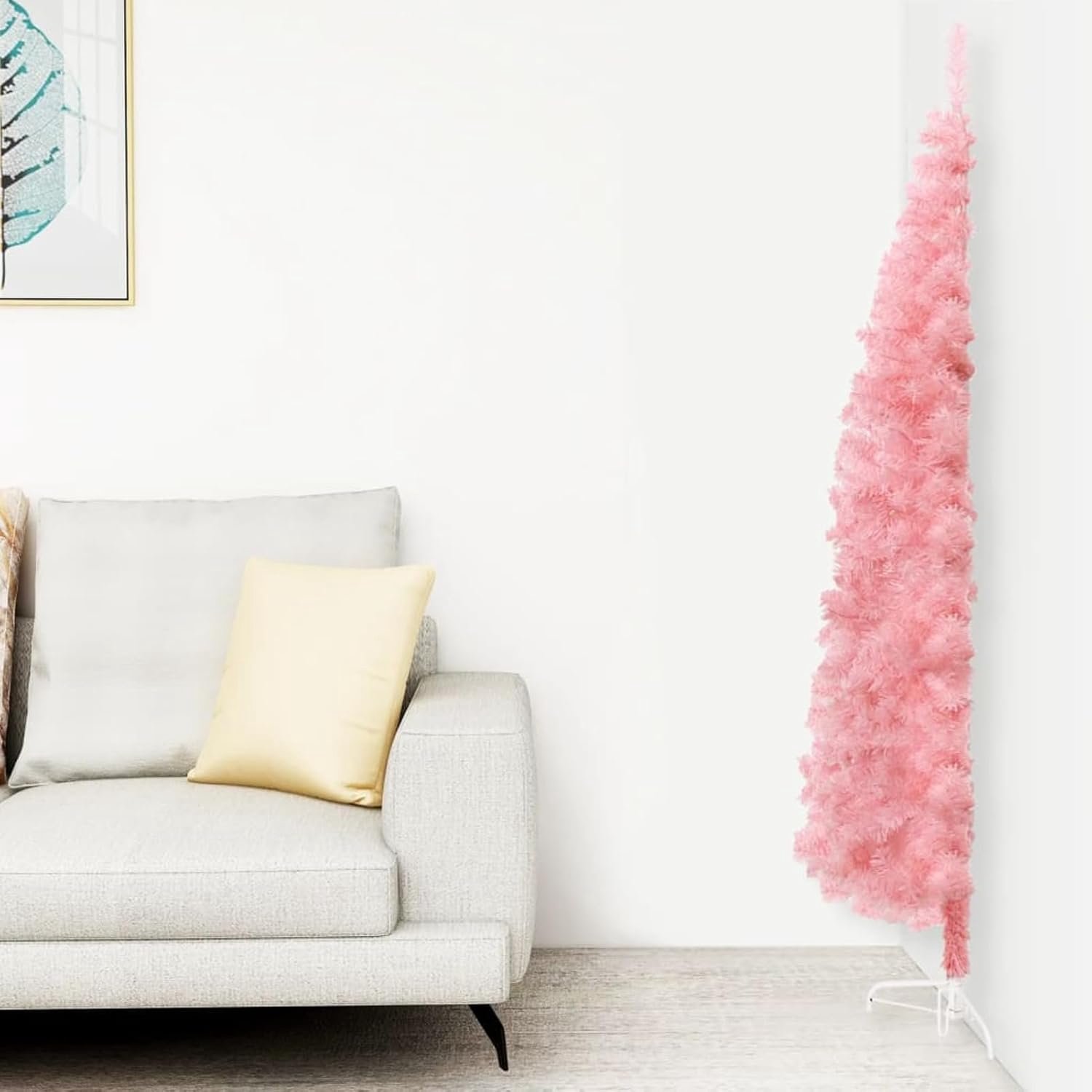 Dun in het midden en standaard, roze, 240 cm, huis en tuin, meubels, kerstdecoratie, kerstbomen (SPU: 344573)