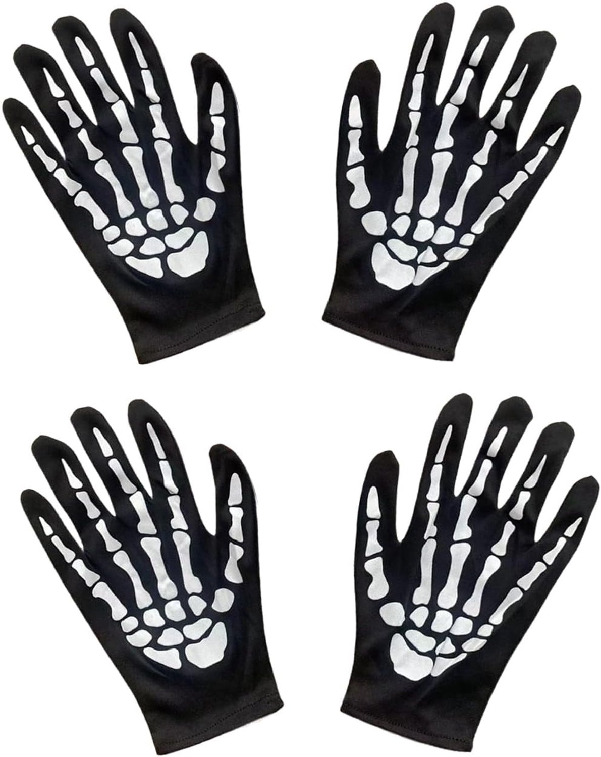 Handschoenen Korte Volledige Vinger Witte Botten Handschoenen Voor Volwassen Hallowmas Cosplay Dans Kostuum Party