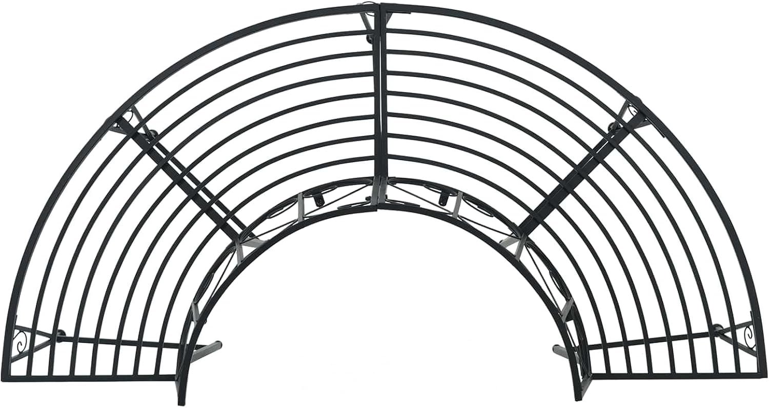 4-zits 160 x 80 x 89 cm staal zwart