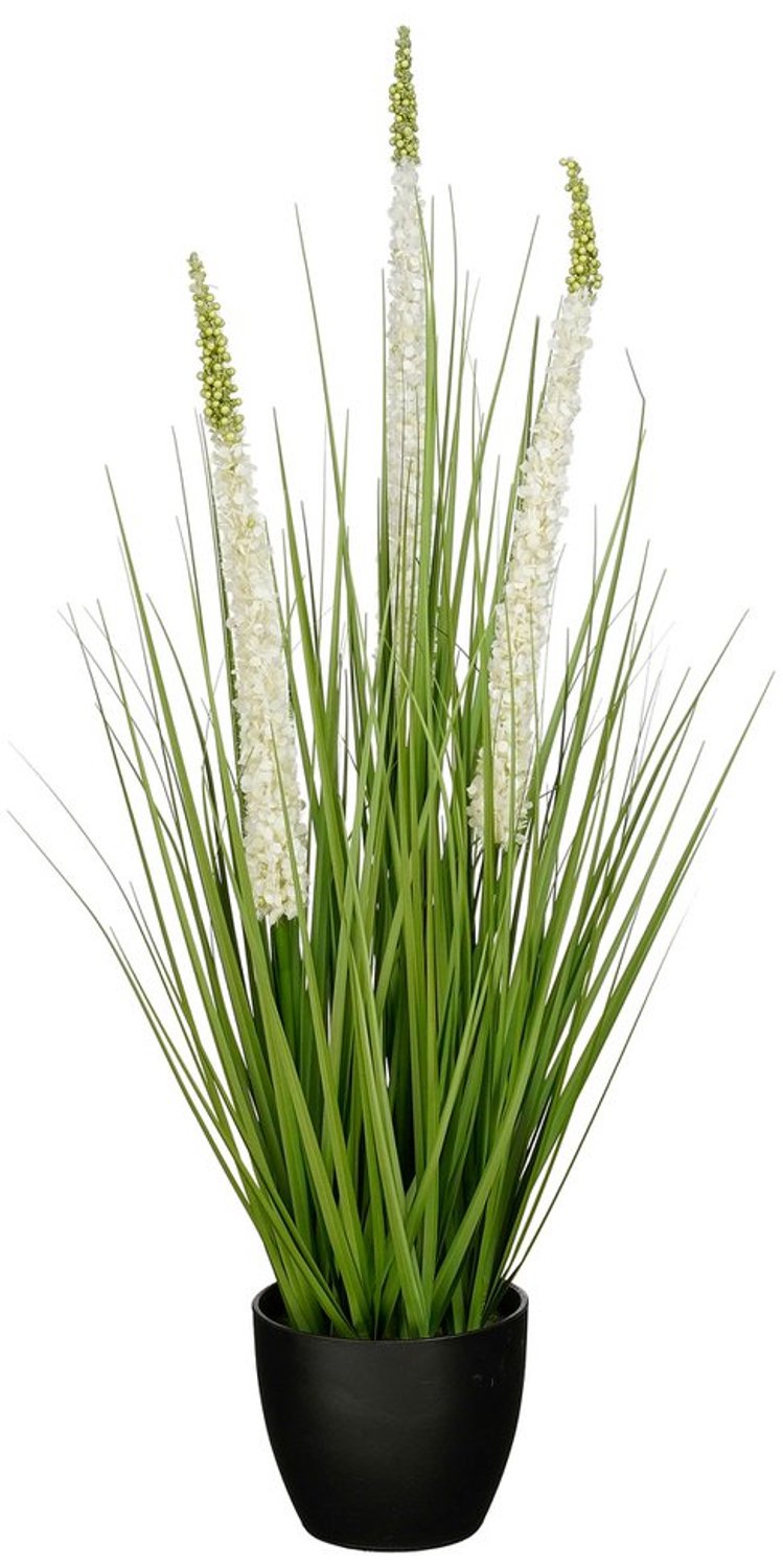 Kunstplant Siergras Wit