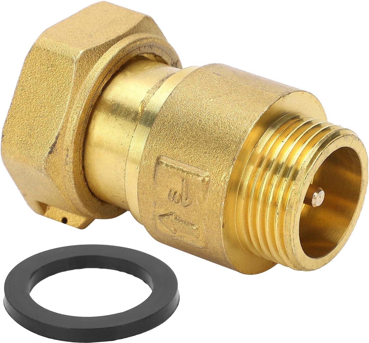 Dailygoods- Terugslagklep 25mm - Terugslagklep Messing - Voetklep - Terugslagventiel Aquarium - Eénrichtingsstroom - Nominale druk 1.6 MPa