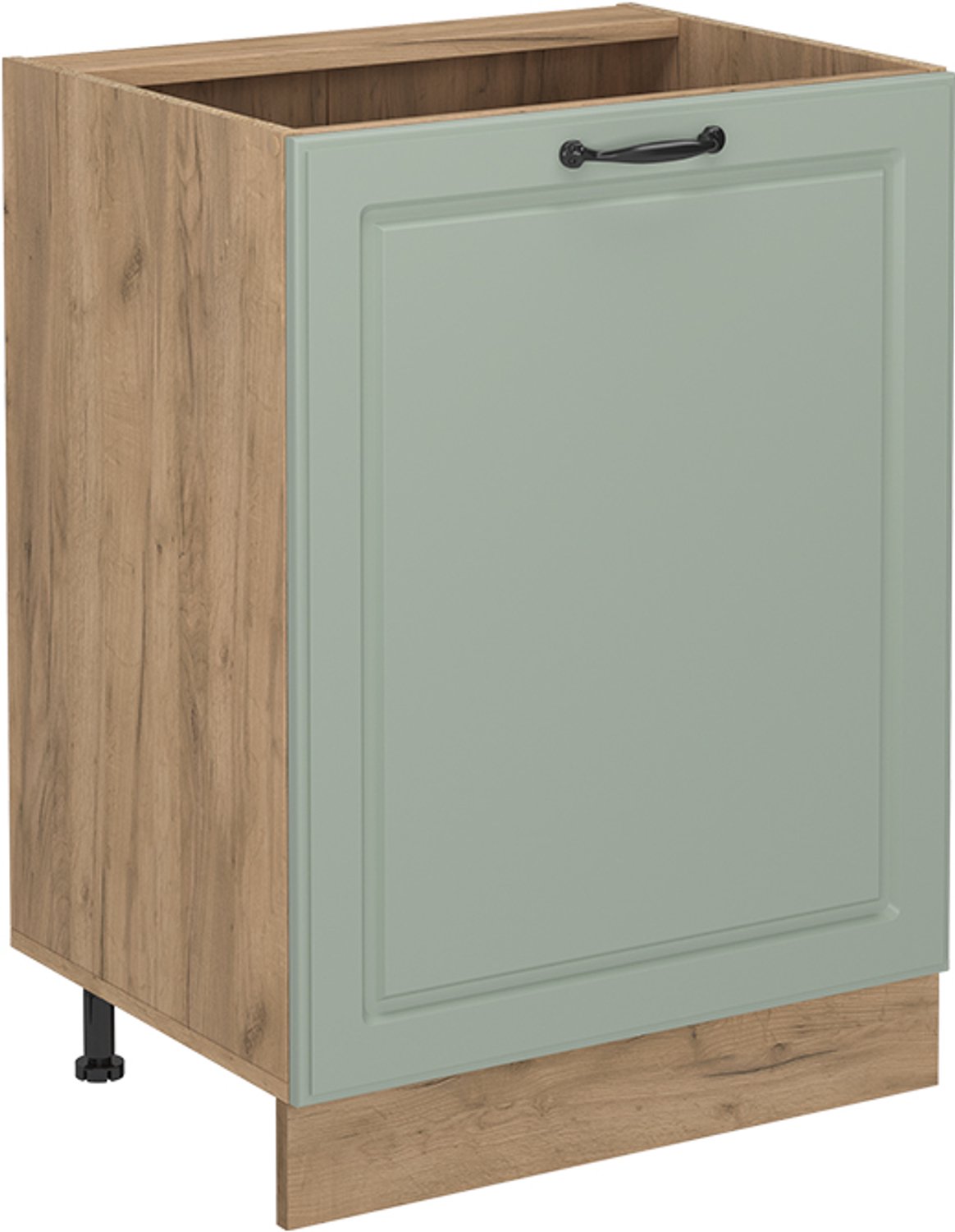 Vicco Keukenonderkast R-Line, Mint landelijk/Goudkleurig Eiken, 60 cm met 1 deur zonder werkblad