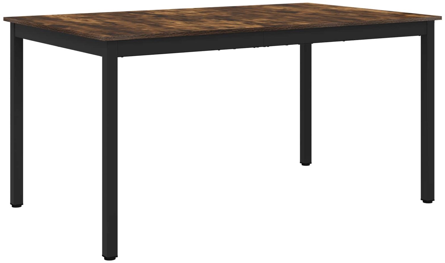 vidaXL Eettafels - 150 - x - 90 - x - 75 - cm - Bewerkt - hout - Gerookt - eiken