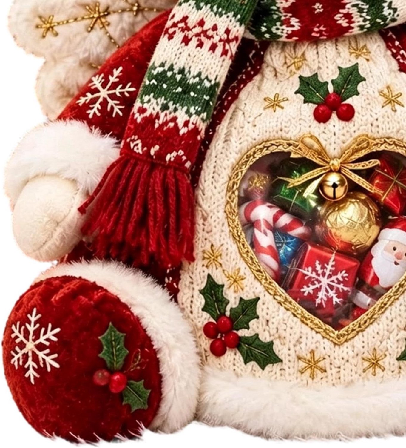 Kerstversiering - Engel snoep opbergdoos - Kerst knuffel - Kerst koekjesdoos - Feestelijke decoratie - Kerst versiering voor thuis & kantoor - 1 stuk - Voor snoep voedsel feest snack dessert chocolade - Tafel decoratie - Kerst snoepdoos – foto 8