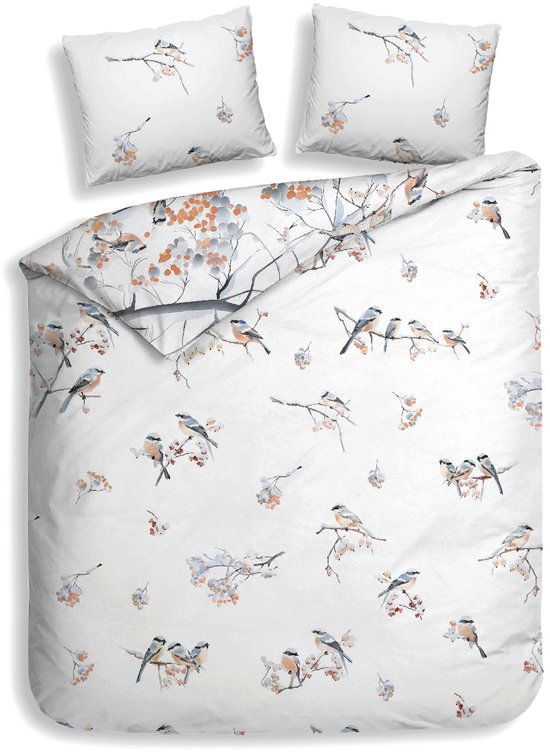 Heckettlane Dekbedovertrek Katoen Satijn Keno - White - 100% Katoen-Satijn - Dekbedovertrek 200x200/220cm - Tweepersoons - Yukon van Merkloos — afbeelding 5