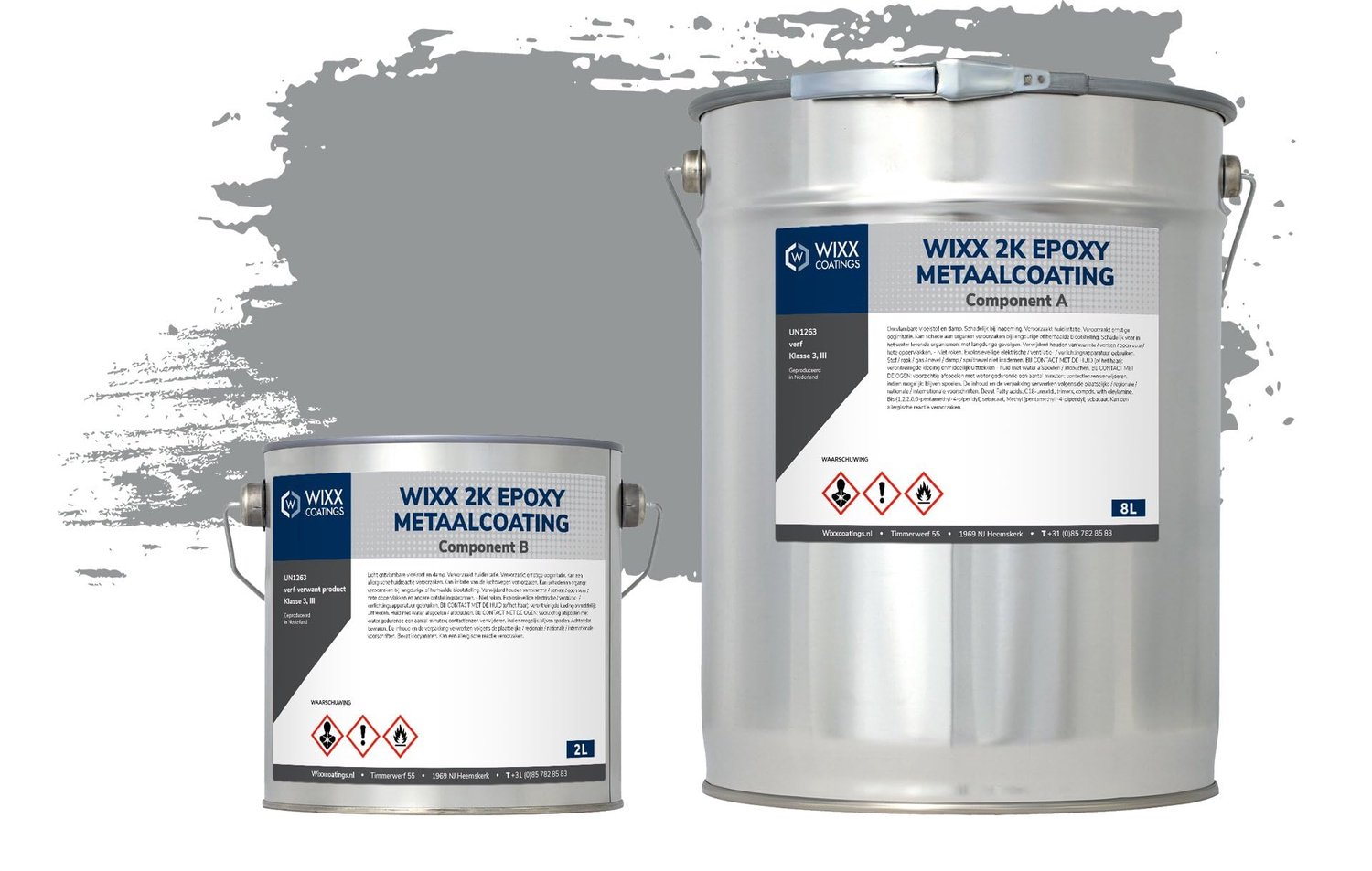 2K Epoxy Metaalverf - 7042 Traffic Grey - 10L