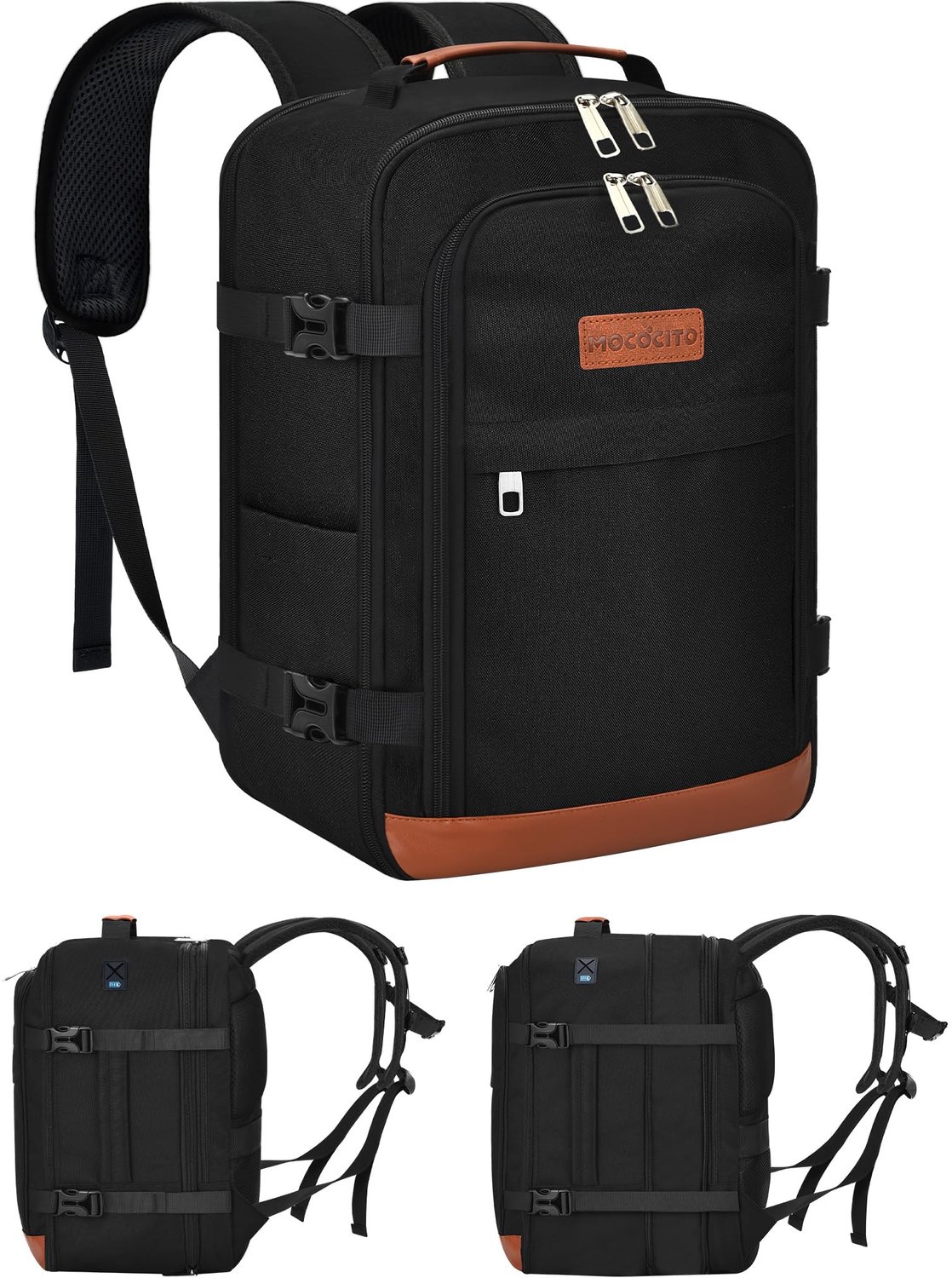 Reistas Handbagage 40x30x20 - Uitbreidbaar 30L - Waterdicht - Rugzak voor Dames/Heren - Laptop Rugzak - Casual Dagrugzak