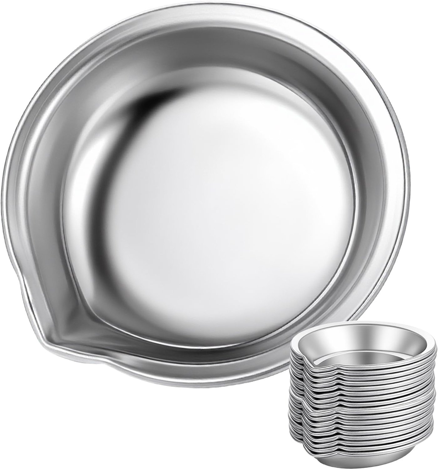 Kleurschaal 18 Stuks - Mengpalet Roestvrij Staal - Ronde Kleurenschaal - 5 cm Diameter - Duurzaam - Ruimtebesparend