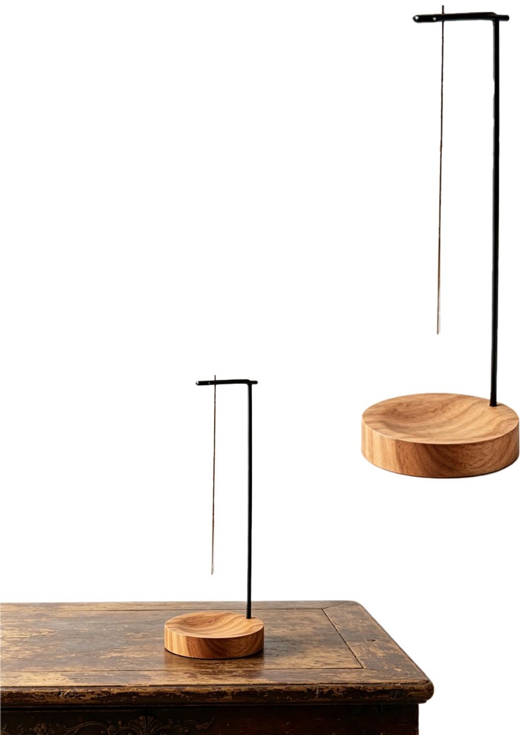 Houten Wierookhouder voor Stokjes en Kegels
