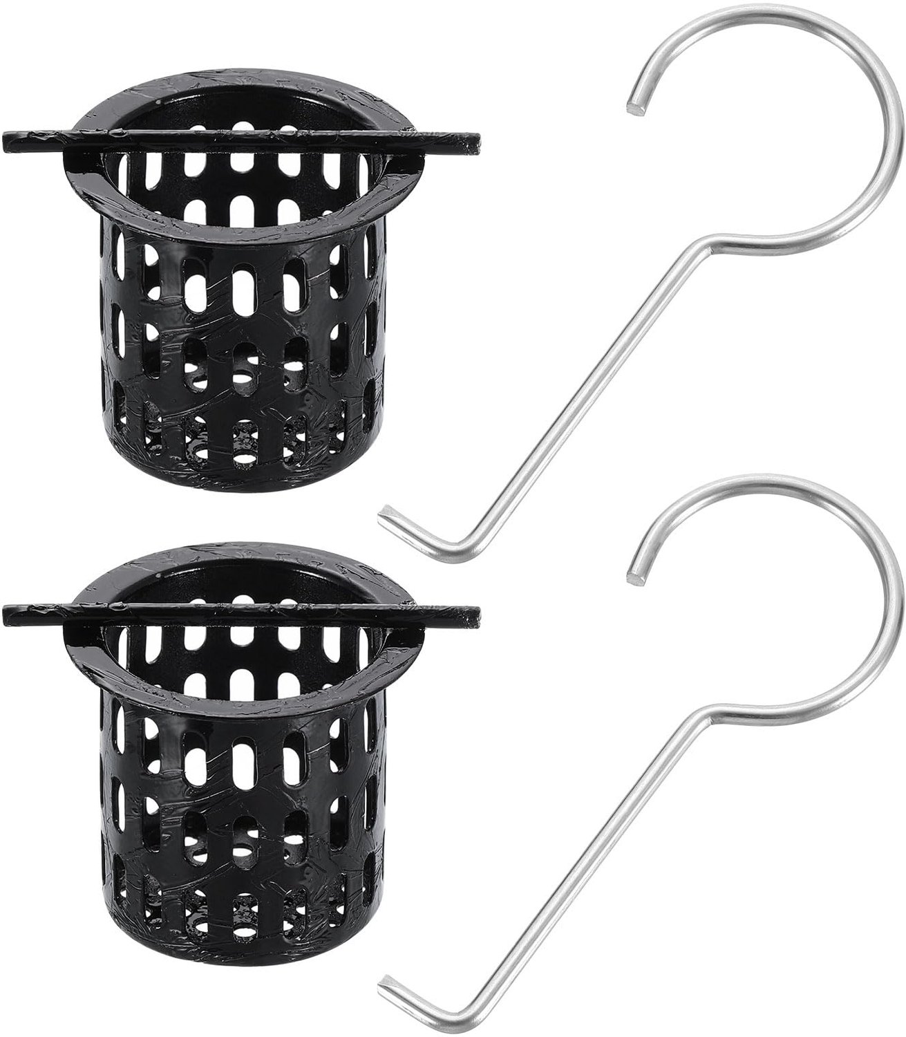 Set van 2 RVS Haarschermers voor Douche en Keuken