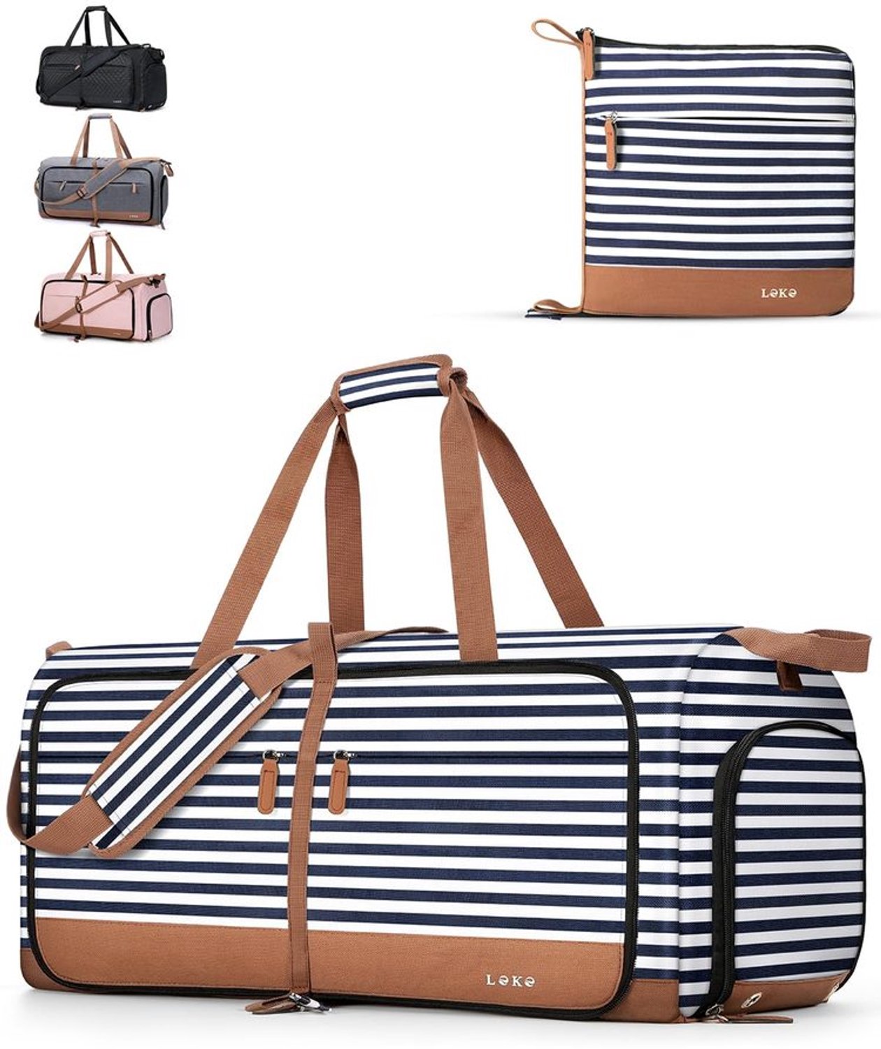 Vouwbare Weekendtas met Schoencompartiment - Waterdicht - 80L