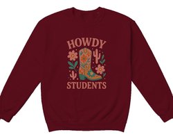 Leraar Sweater – HOWDY STUDENTS – Onderwijs Outfit – Unisex Sweater voor Dames & Heren – Leuk Cadeau voor Leraren