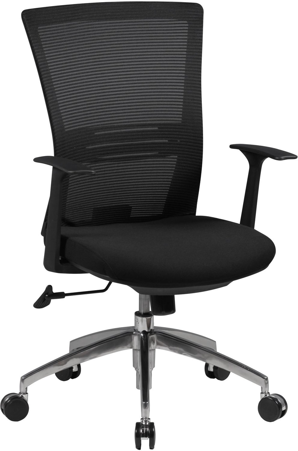 Cosmo Casa Ergonomische Bureaustoel – Verstelbaar – Ademende Mesh Rugleuning – Verstelbare Lendensteun – Synchroonmechanisme – Zwart