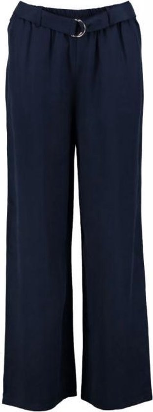 Broadway blauwe wijde lyocell pantalon - Maat M | bol.com