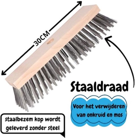 Onkruidborstel - Stalen draad zonder steel — afbeelding 3