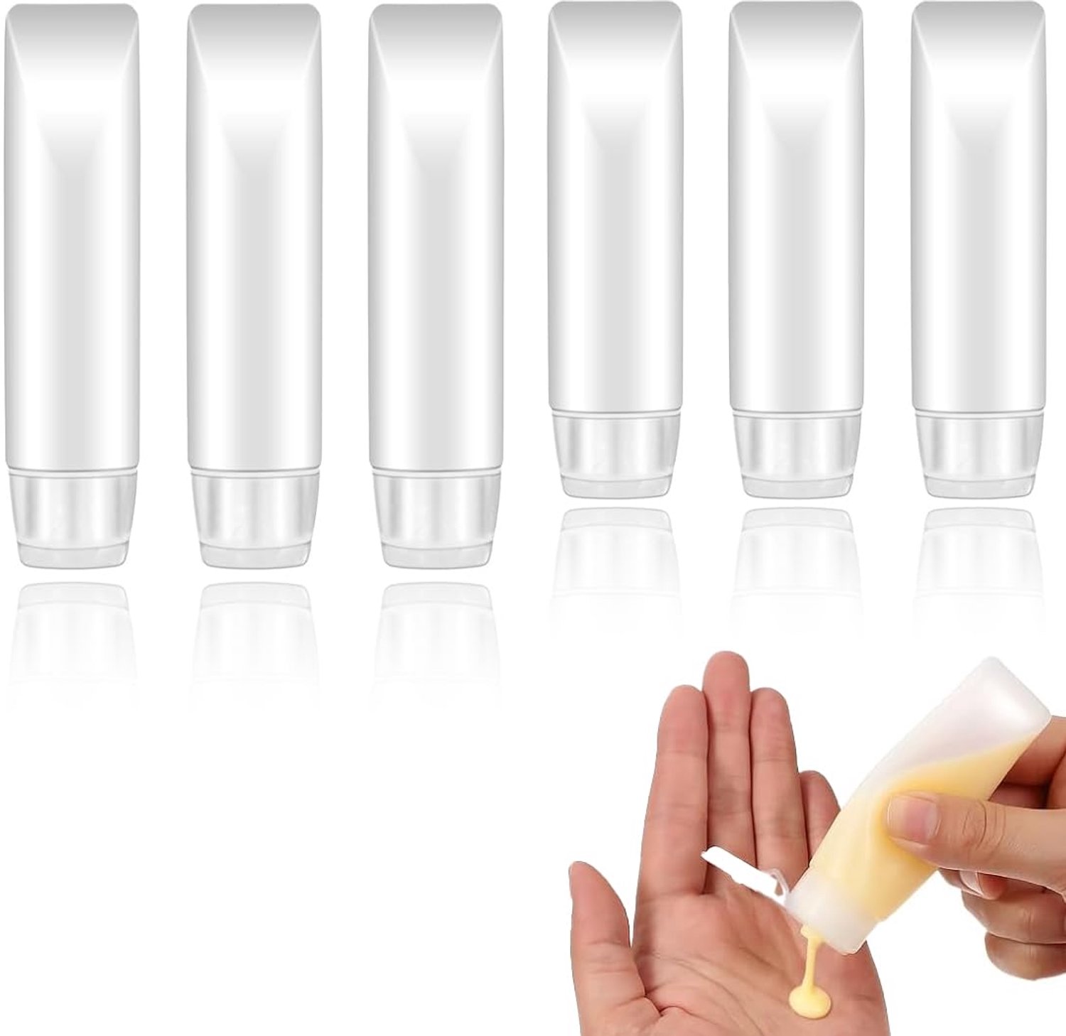 Set van 6 Vullingen Lege Flessen 30/50ml voor Reizen