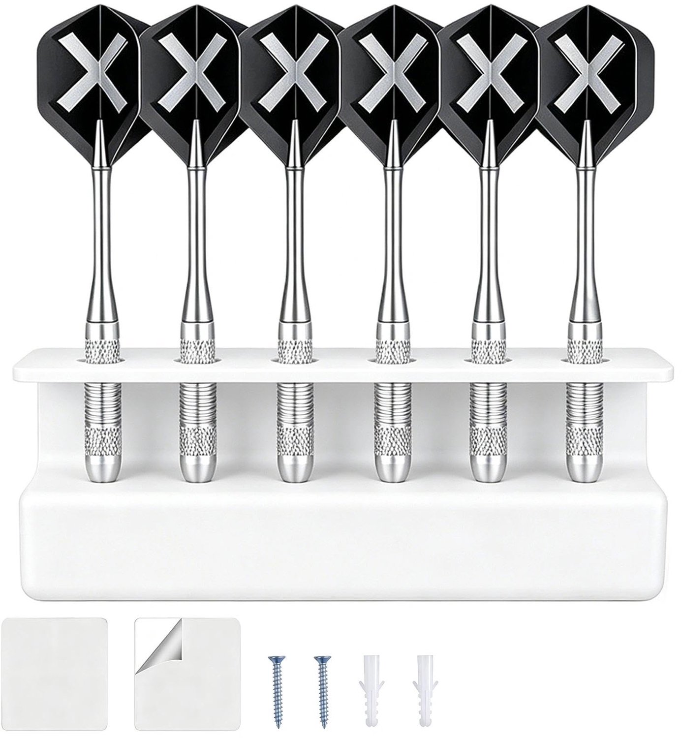 Dartpijlenhouder voor Muur, Set van 6 Stuks