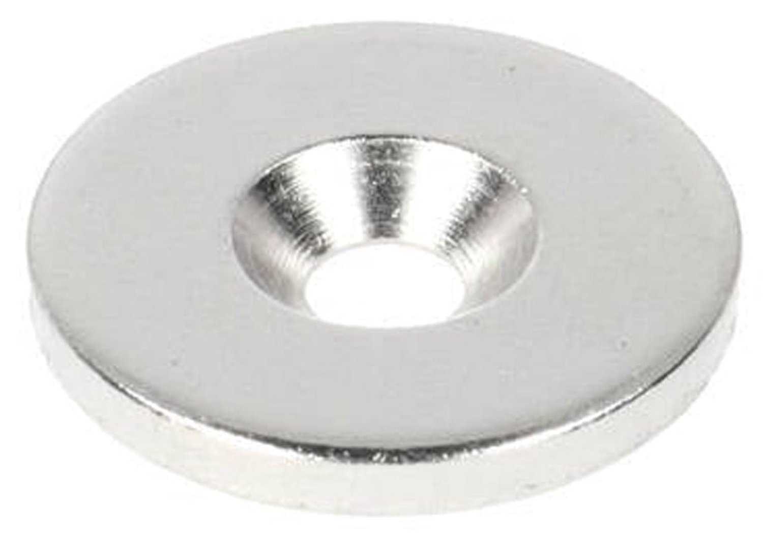 Stalen Ring Ø25 x Ø11 x 3 mm met boor-/verzinkgat (geen magneet) – 15 stuks