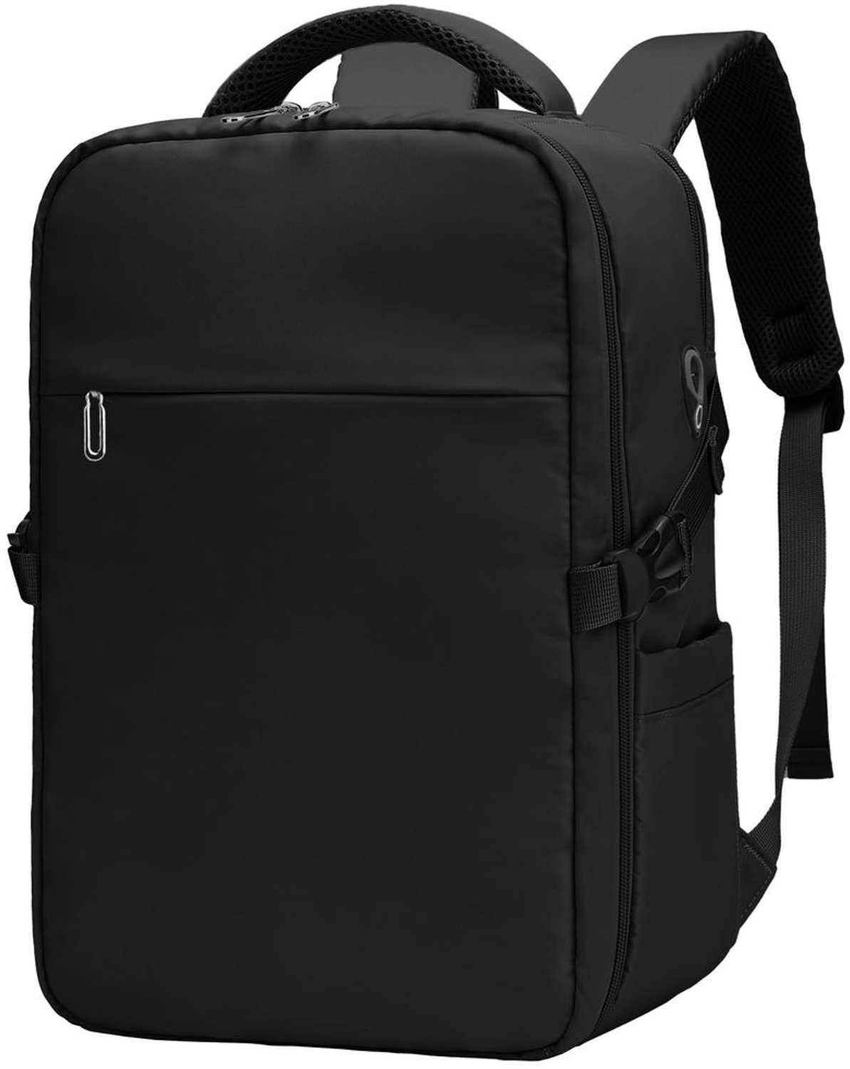 Reistrugzak Lichtgewicht - Handbagage 40x30x20 - Laptopvak 14 Inch - Antidiefstalvak - Uniseks - Zwart - Rugzak