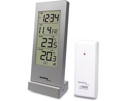 Wetterstation WS9767 von jetzt auch in silber, mit Außentemperatur, Innentemperatur und genauer Uhrzeit