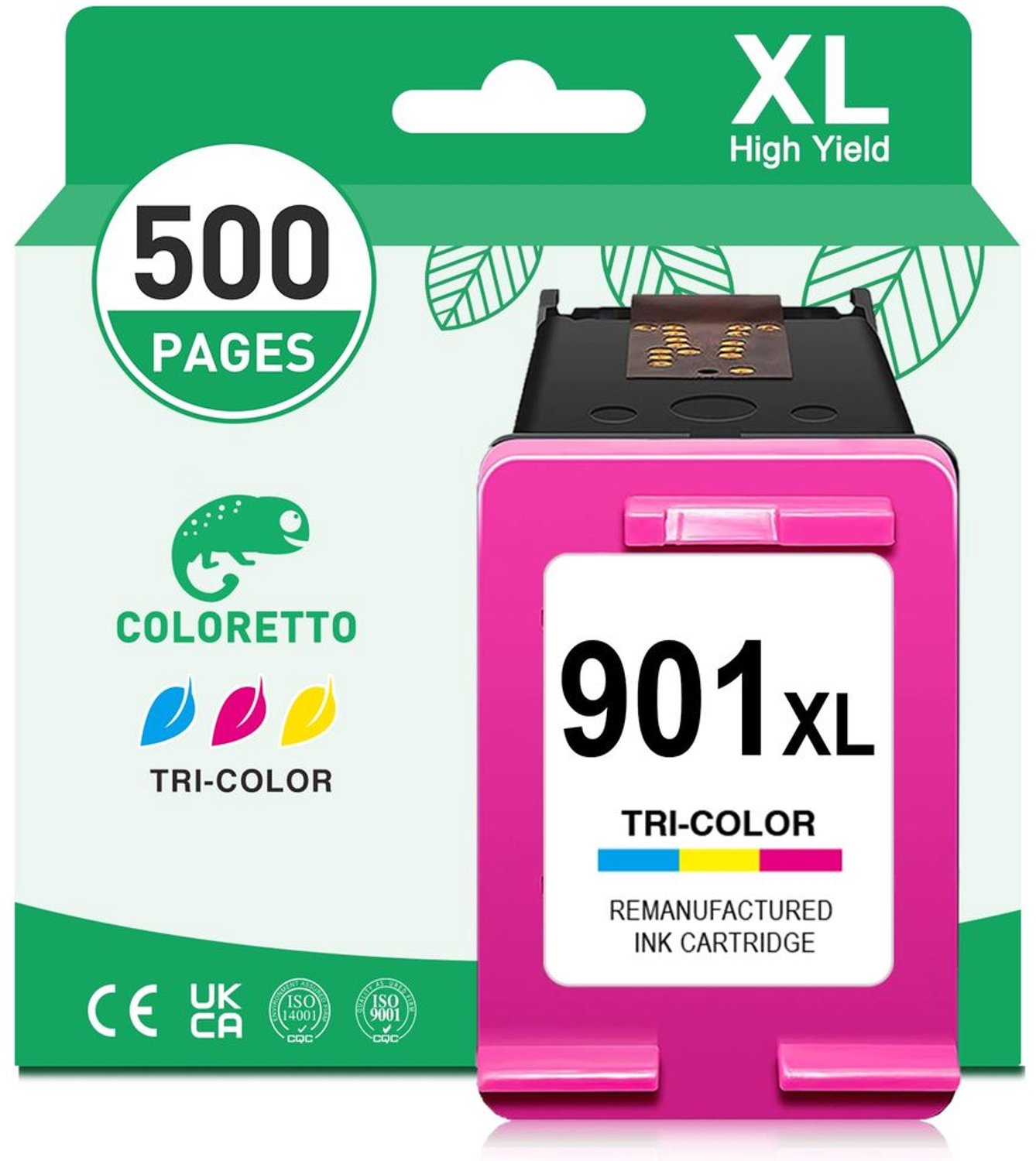 Recycled Inktcartridge voor HP 901 XL Kleur