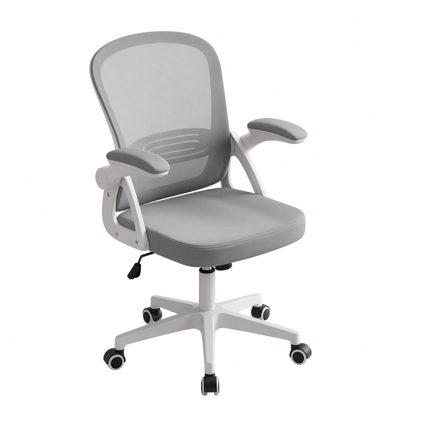 Mura Logistiek Mura Bureaustoel - Gaming Stoel - Office Chair - Draaistoel - Verstelbaar - Ergonomisch Zitcomfort - Max 136kg Belastbaar - Grijs Zwart