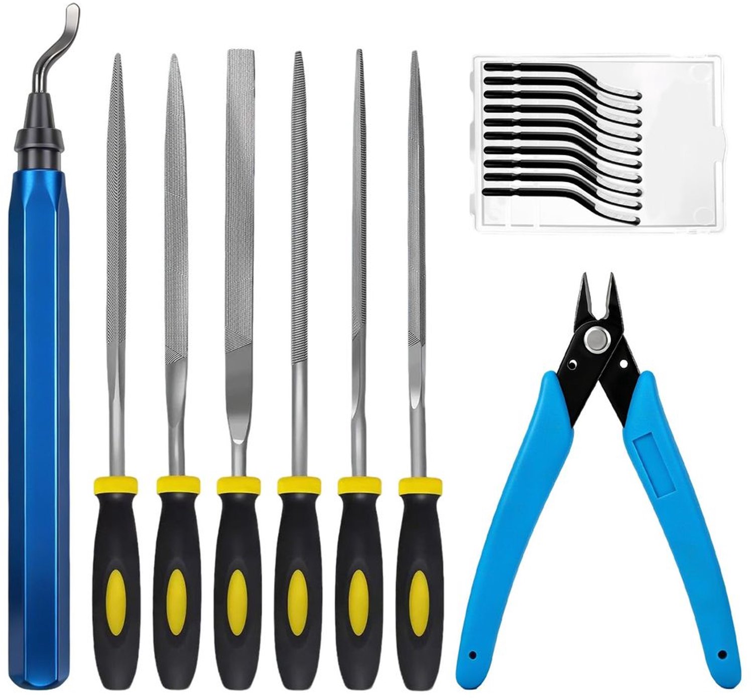 3D Printer Deburrer Set - 11 Bladen en Pliers