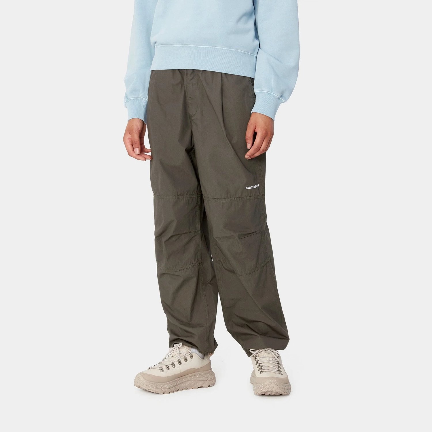 Carhartt W Coastal pant mirage kaki cargo M Grijs