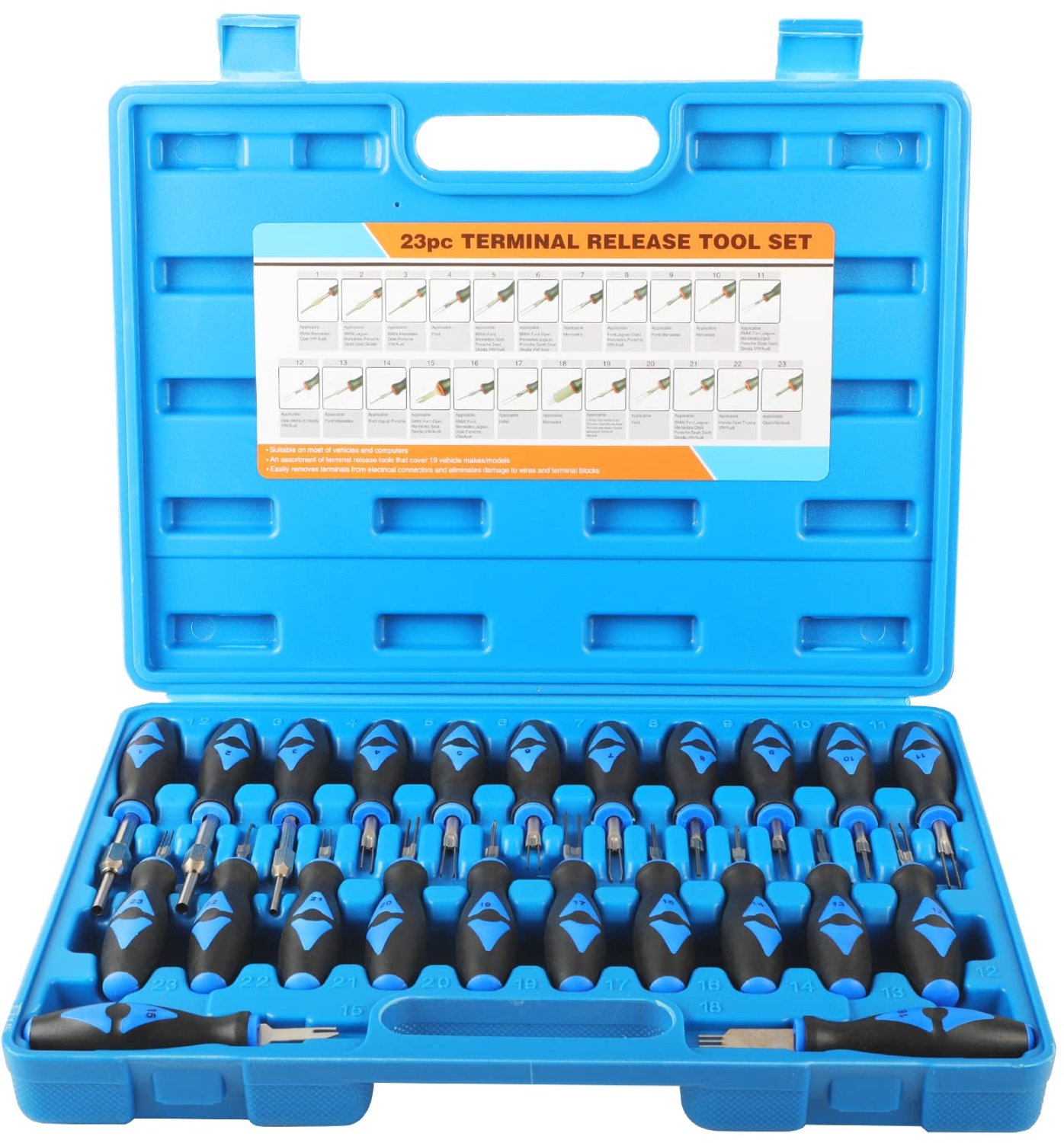 23-delige Terminal Verwijder Tool Kit - Voor Universele Elektrische Verbindingen