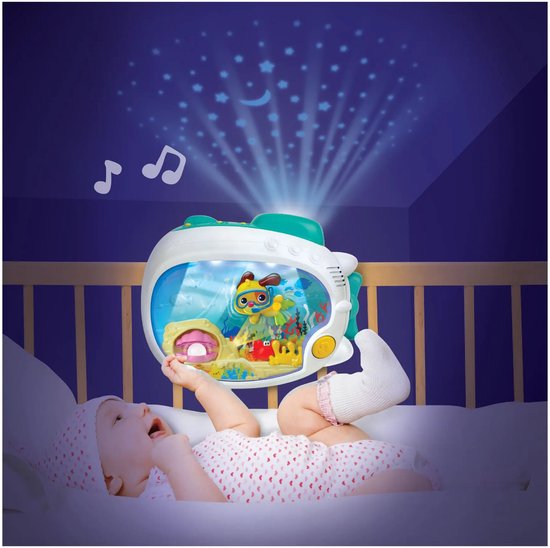WINFUN 3-in-1 Soothing Seas Nachtlampje met muziekdoos, projector en nachtlampje van Winfun — afbeelding 2