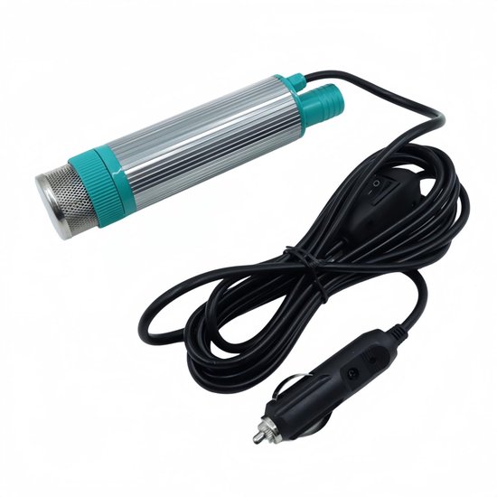 12V draagbare dompelpomp voor brandstofwater, auto-sigarettenaansteker oliepomp met 5m kabel voor diesel, kerosine en water — afbeelding 2