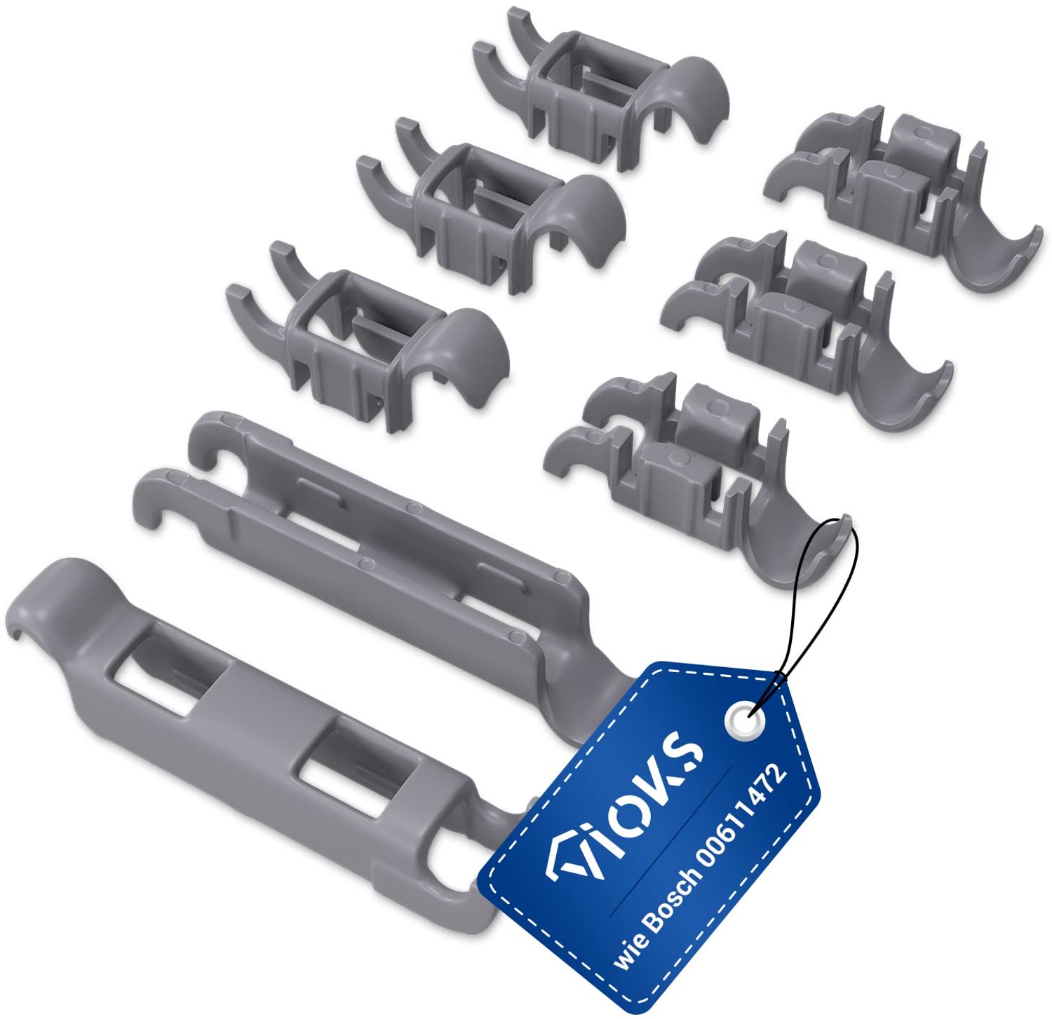 Set van Vervangclips voor Onderste Bovenste Vaatwasser - Geschikt voor Bosch en Siemens