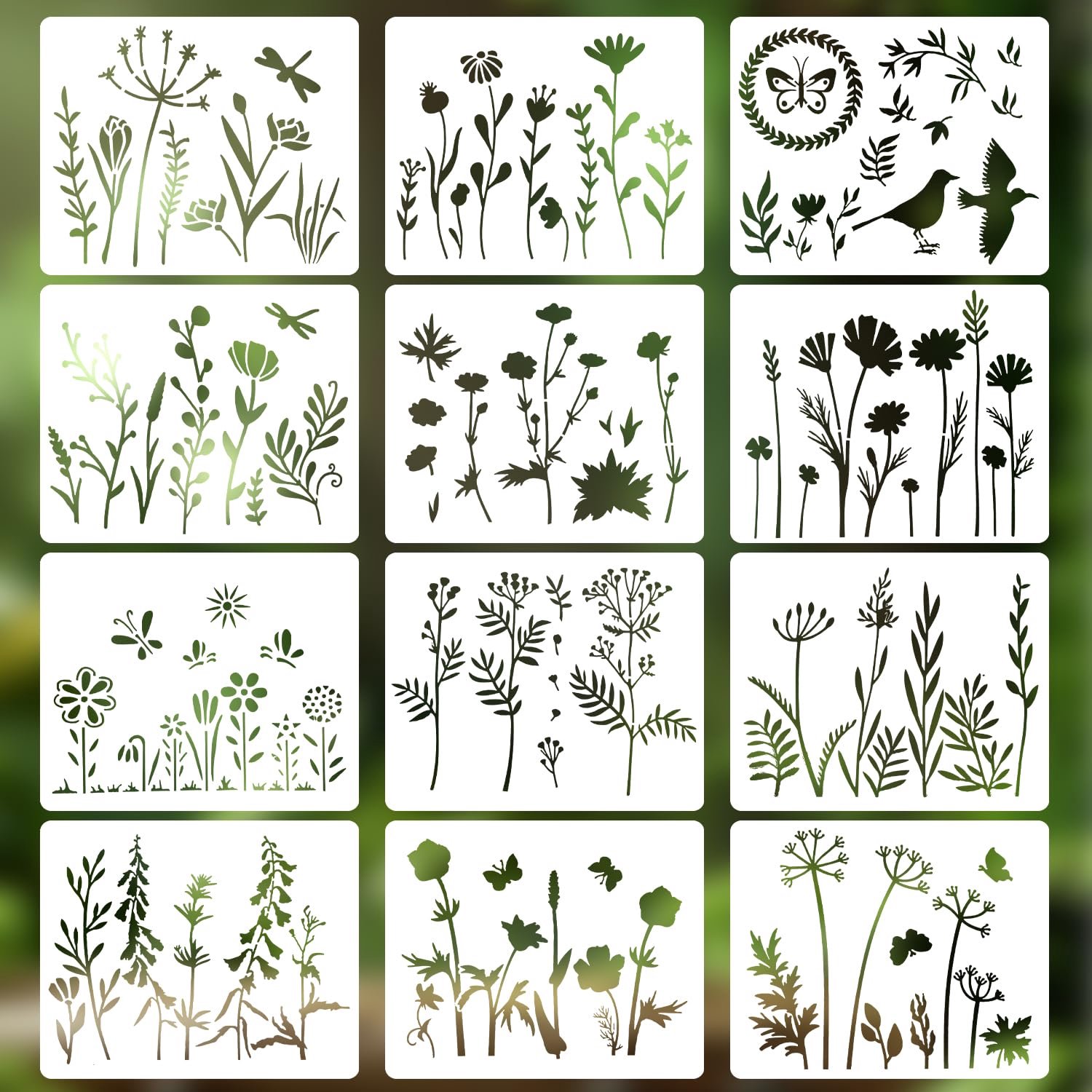 12 Herbruikbare Plantensjablonen voor Creatieve Decoratie