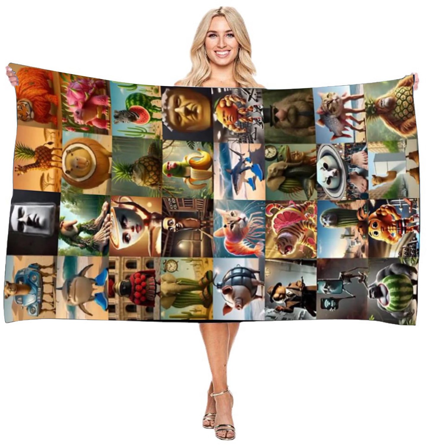 Oversized Strandlaken Lichtgewicht Sneldrogend 150 x 75 cm