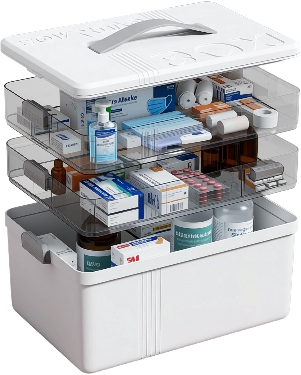 Grote Medicijnopbergdoos met Handvat