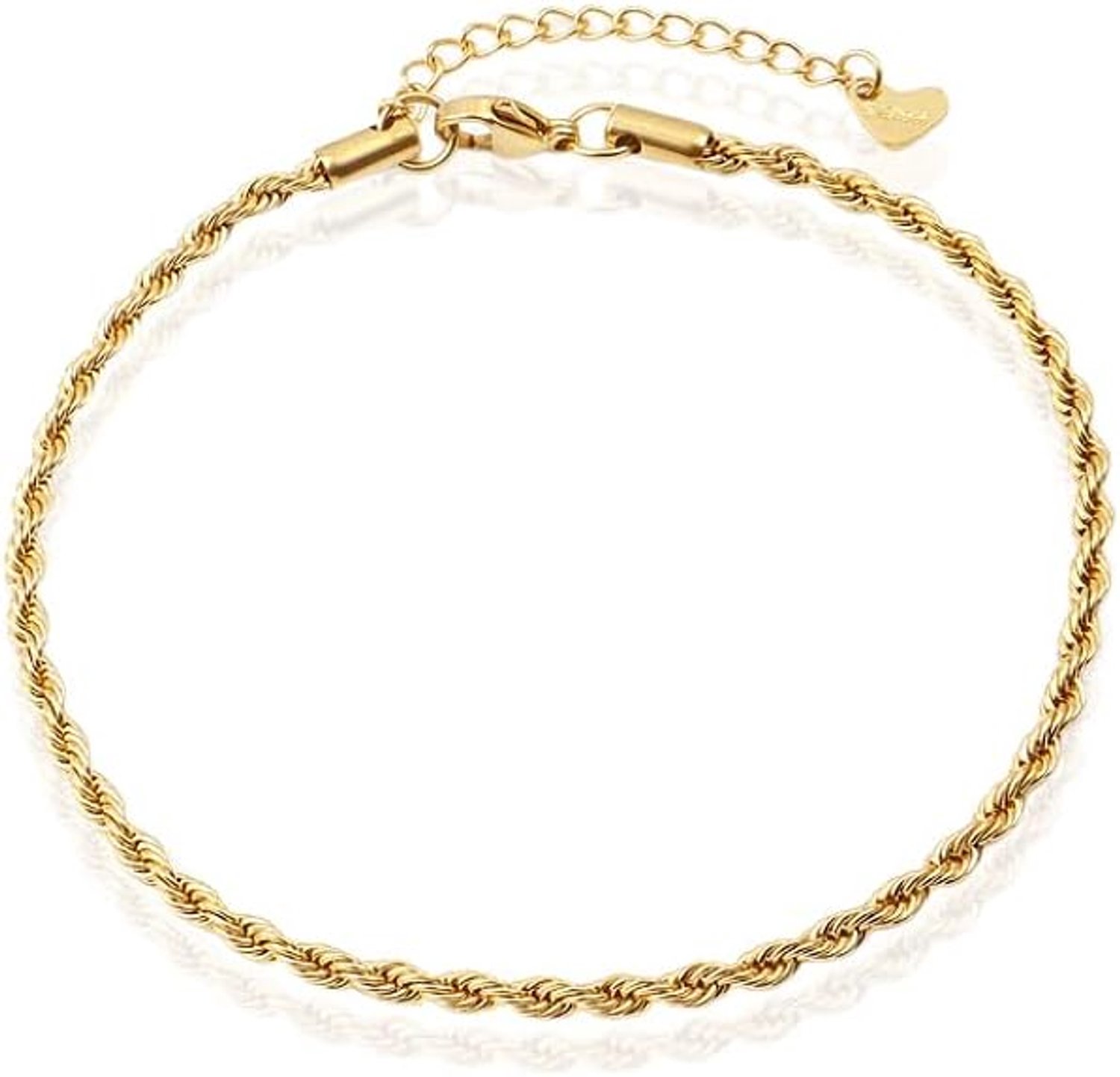 Enkelband Rope Goudkleurig - 3mm - ShopVlot