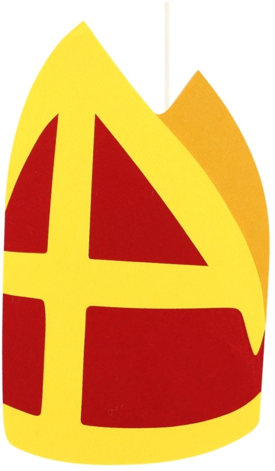 mijter sinterklaas - sinterklaasdecoratie extra groot - dubbelzijdig - brandvertragend