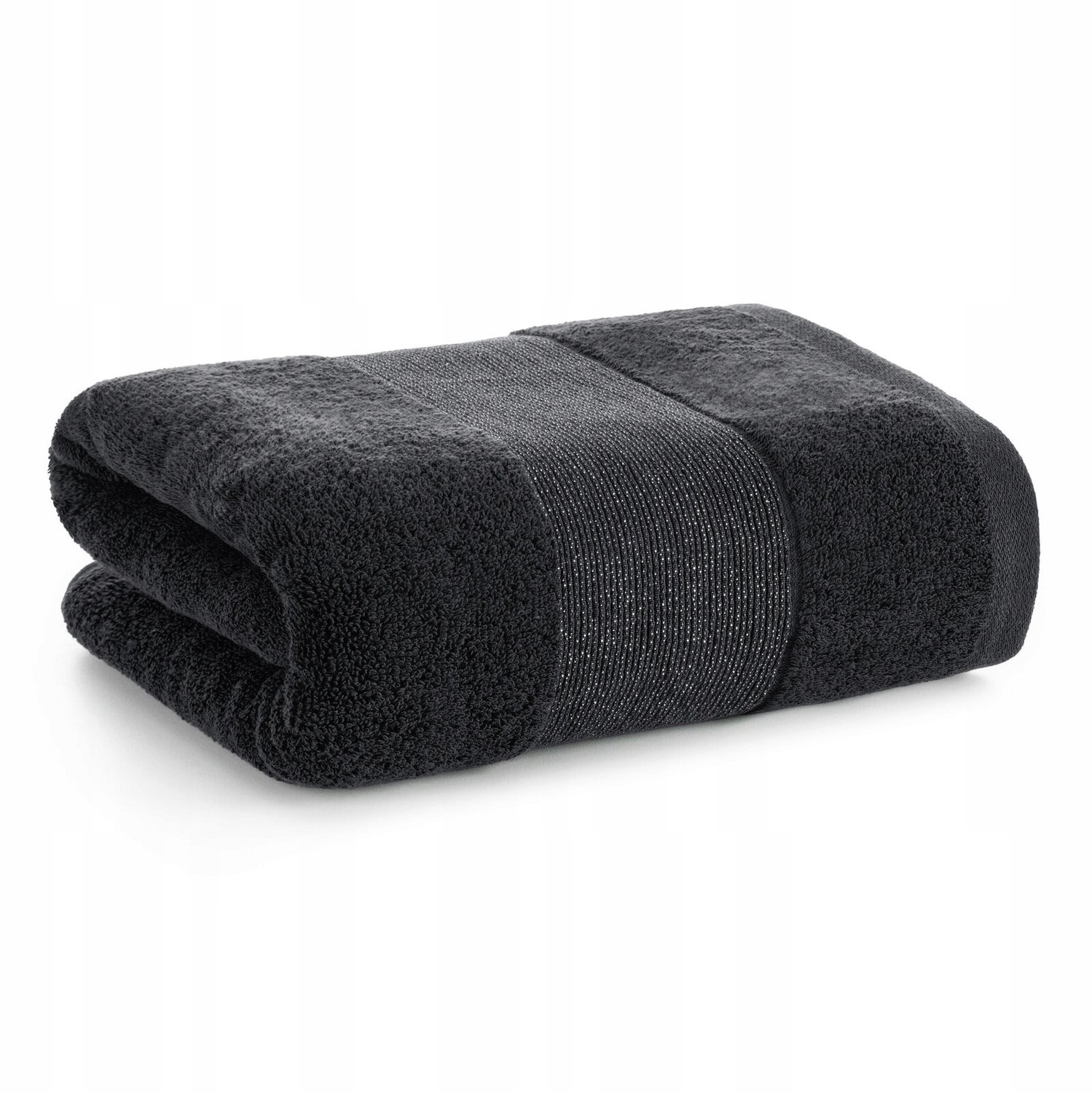 Zoja Handdoek 30x50 cm Zwart - Luxe Badtextiel